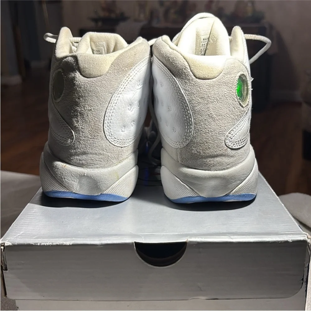 Nike Air Jordan 13 Retro Sz‎ 5.5y UNC White Flint Neutral Grey